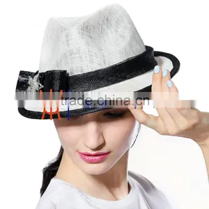 New Hat Accessories Sinamay Lady Hat Wholesale China thumbnail-3