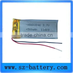 602046 Rechargeable Polymer Battery for 500mAh 3.7V thumbnail-1