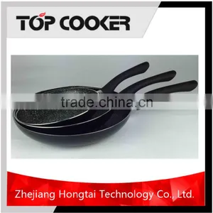Pressed Aluminum Marble Stone China Fry Pan Set thumbnail-1
