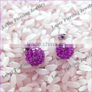With Crystal High Polish Stainless Steel Unique Ear Piercing Jewelry [FC-861] thumbnail-1