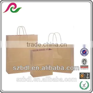 Best Selling Recyclable Brown Kraft Paper Bag thumbnail-2
