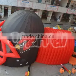 Hot Sale Inflatable Helmet Tunnel, Inflatable Soccer Tunnel, Advertising Inflatable Helmet Tunnel thumbnail-1
