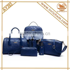 Ladies Wallet Ladies Pars Hand Set Bag 6 Pcs in One Set Lady Handbag Set Quality Choice Most Popular thumbnail-4