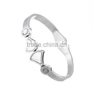 Wholesale Stainless Steel Round Roman Bumerals Bangles Jewelry Party Gift thumbnail-4