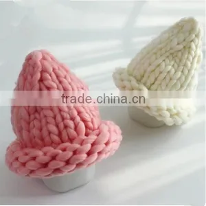 Top Sale Winter Thick Yarn Crocheted Cap thumbnail-2