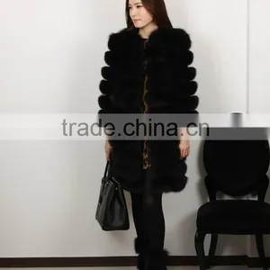 Hot Selling Black Fox Fur Coat for Women Winter thumbnail-5