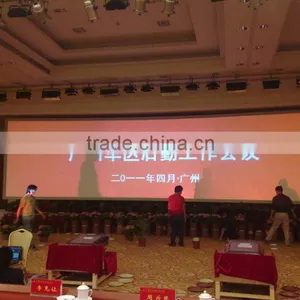 16:9 76" Flexible White Curved Fixed Frame Projection Screen thumbnail-2