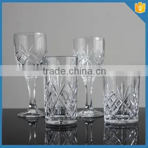Hand Pressed Long Stem Crystal Clear Home Goods Cheap Wine Glasses Wholesale Quality Choice thumbnail-5