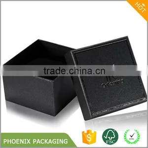 Suede Inside Unique Wrist Watch Paper Box Packaging thumbnail-1