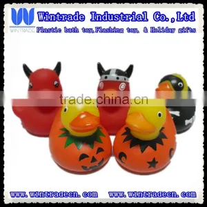 Halloween Design Pumpkin Duck Skull Duck thumbnail-1