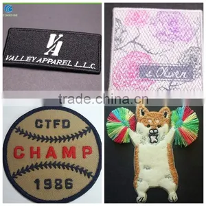 2016 Hot Sales Laser Cutting Woven Clothing Patches thumbnail-4