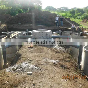 China Puxin Easy to Maintain Home Use 4m3 Hydraulic Pressure Biogas Plant thumbnail-1