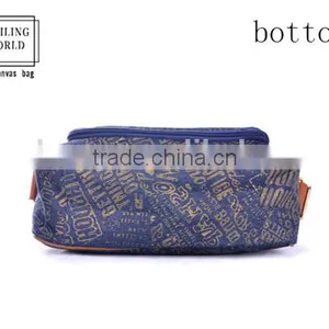 Classical Chinese Handmade Folk Style Ladies Canvas Messenger Bag thumbnail-4