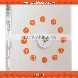 Cheap Wholesale 3D Magnetic Wall Clock thumbnail-1
