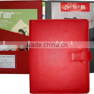 Red Color Document Holder With Belt Closure thumbnail-1