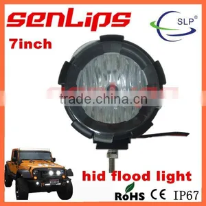 High Power Senlips 7inch 35W Hid Driving Lamp Spot/flood 4wd 3200LM for Truck Boat Suv Atv thumbnail-1