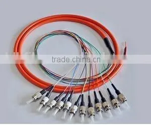12 Cores SM/MM Bundle Fan-out Fiber Optical Pigtail With st Connector,optical Fiber st Pigtails thumbnail-1