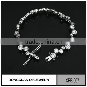 Fashion Bracelet, Brass Material Charm Zircon Bracelet thumbnail-3