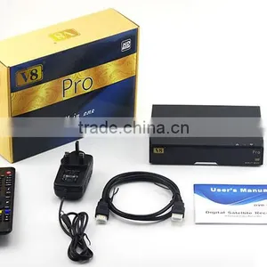2015 V8 Pro Fta Full 1080P HD Satellite Receiver DVB-S2&T2&C Arabic Iptv Combo Stb Support Biss Key WebTV Porn Video thumbnail-6