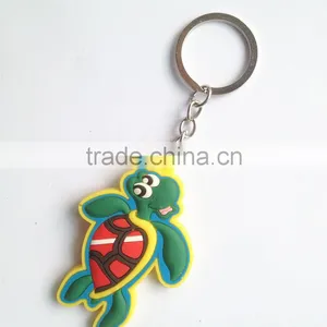Funny Tortoise Shaped Promotion Gift Soft Rubber PVC Key Chain Manufacture thumbnail-1