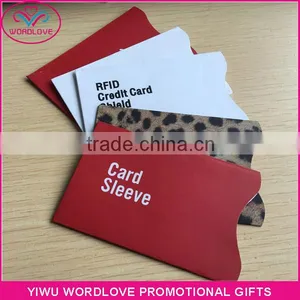 RFID Credit Card Shield, Anti Data Theft Aluminum Foil RFID Blocking Sleeves For Bank Card thumbnail-1