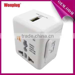 China Factory Wonplug Patent 2015 Hot Sale Worldwide Usb Travel Charger thumbnail-2