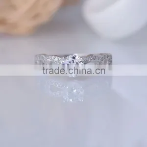 925 Sterling Silver Bat Shaped Hollow Out Silver Ring for Women With Paving Zircon thumbnail-3