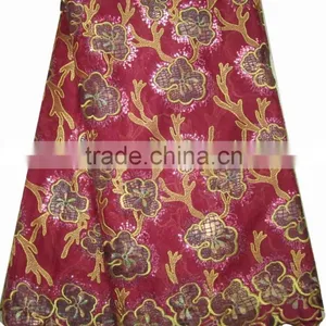 African Organza Lace With Sequins Embroidery CL8103-6red thumbnail-1