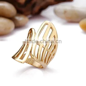 Fancy New Designs 14k Gold Plated Stainless Steel Diamond Full Finger Ring Models for Men thumbnail-3