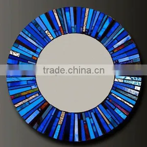 Mirror Glass Wholesale With Mosaic and Wooden Almirah Designs With Mirror thumbnail-3