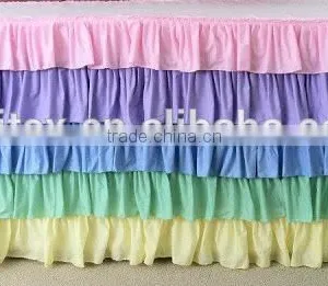 Polyester Rainbow Table Skirts Table Cover thumbnail-2