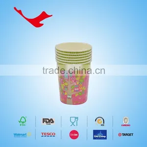 9oz(high) PE Coated Single Wall Disposable Paper Cups With Printing thumbnail-1