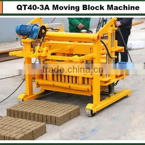 Small QT40-3A Auto Movable Hollow / Solid Block Maing Machine Low Cost thumbnail-1