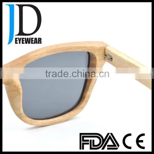 2016 Rectangle Women Mens Cool Natural Wood Rectangle Wooden Sunglasses thumbnail-6