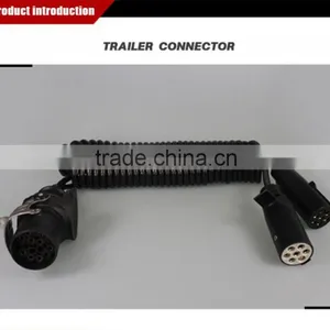 China Angle Bracket Trailer Electric Socket and Connector With Cover thumbnail-1