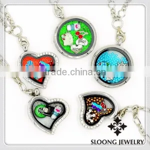 Fashion Charm Boy and Girl Living Heart Pendant Necklace thumbnail-3