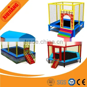 Kids Indoor Outdoor Theme Park Fitness Trampoline With Handle thumbnail-1