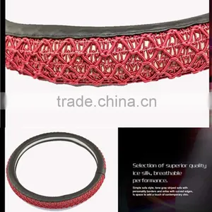 New Design Cowhide/ Genuine Leather Steering Wheel Cover thumbnail-2