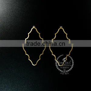 53*31mm Raw Brass Hollow Cloud Pendant Charm DIY Earrings Chandelier Jewelry Findings 1800158 thumbnail-1