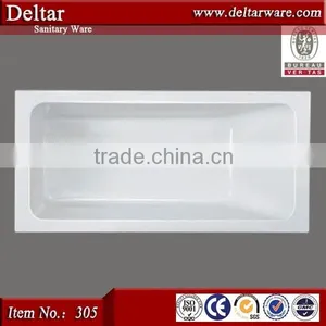 Cheap Small Corner Bathtub, Simple Pure Acrylic Drop-in Bathtub, Variety Bathtub for Hotel Project thumbnail-4