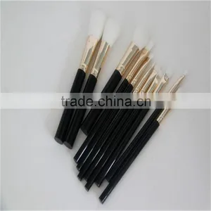 11pcs Professional Black Makeup Brush Set/High Quality Synthetic Makeup Brushes thumbnail-3