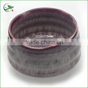 Light Red Porcelain Enameled Bowls Used for Holding Matcha Powder thumbnail-6