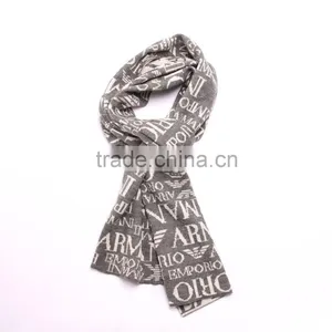 Male Plaid Cotton Knitted Winter Scarf thumbnail-2
