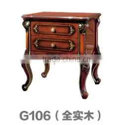 Antique Royal European Style Solid Wood 5PCS Bedroom Furniture Classic Bedroom Set thumbnail-3