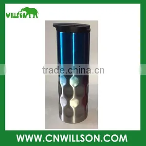 Custom Sublimation Stainless Steel Metal Double Wall Insulated Vacuum Thermos Thermal Car Coffee Travel Mug thumbnail-1