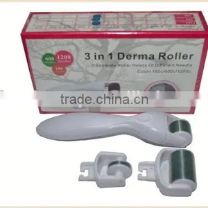 CE New Year Sale!! 3 Function in 1 Needles Micro Needle Roller Titanium System Medical Grade Derma Roller thumbnail-2