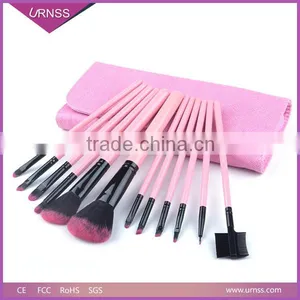 12pcs High Quality Best Price Pink Cosmetic Makeup Brushes Set thumbnail-3