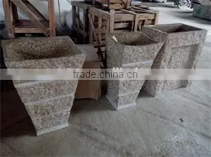Peach Wooden Color Exellent Quality Marble Stone Bathroom Wash Basins thumbnail-5