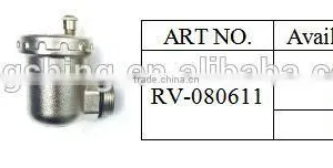 Nickel Plated or Brass 90 Degree Air Vent Valve thumbnail-5