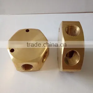 JD-2112 Female Brass 4 Way Cross Connector ,square Joint 4 Way Brass Fitting thumbnail-3